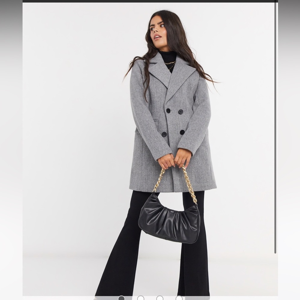 Asos grey petite coat
